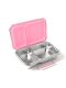 Ecococoon - Bento Lunchbox auslaufsicher aus Edelstahl mit 2 Fächern / Pink Rose