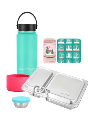 LunchBuddy Lunchbox + Flasche "Schneekugel" /...