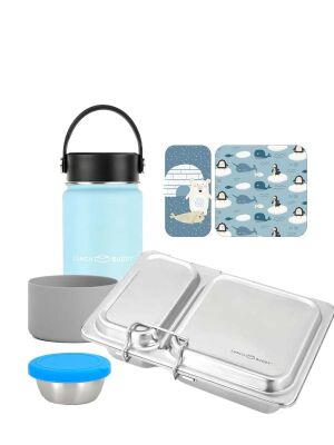 LunchBuddy Lunchbox + Flasche "Eisfreunde" /...