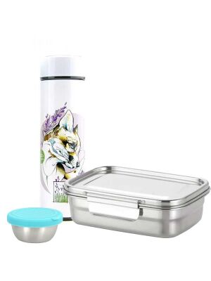 LunchBuddy Lunchbox & Flasche "Fuchs" /...