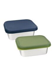 LunchBuddy Lunchbox Snug Doppelpack / blau & grün