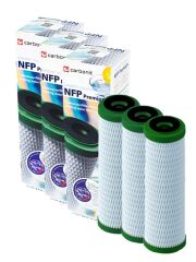Carbonit 3er Set Aktivkohle-Filterpatrone NFP-Premium U-9