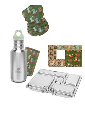 LunchBuddy Lunchbox “5 Stars” & Trinkflasche / 6-teilig - Woodland