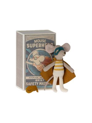 Maileg Little Sister / Little Brother Mouse - Superheld...