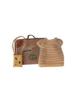 Maileg Big Brother / Big Sister Mouse - Strickkleid und...