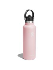 Hydro Flask 21 oz (621 ml) Standard Mouth isolierte Trinkflasche mit Flex Straw Cap - Trillium