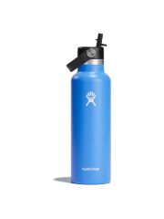 Hydro Flask 21 oz (621 ml) Standard Mouth isolierte Trinkflasche mit Flex Straw Cap - Cascade