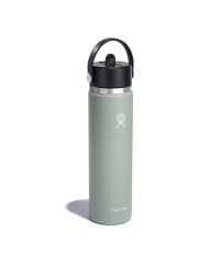 Hydro Flask 24 oz (710 ml) Wide Mouth Isolierflasche mit Flex Straw Cap - Agave