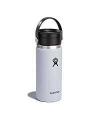 Hydro Flask 16 oz (473 ml) Coffee Wide Mouth mit Flex Sip Lid - White