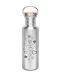 Kivanta 750 ml Edelstahl Trinkflasche "Herzen" Edition + Bambusdeckel / Wunschgravur