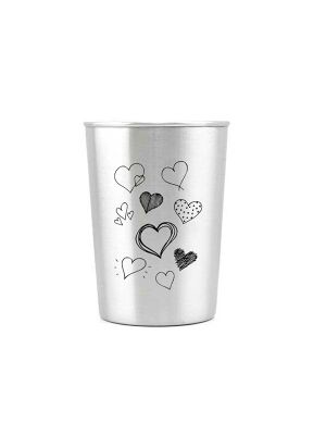 LunchBuddy Edelstahl Trinkbecher 300 ml | Herzen