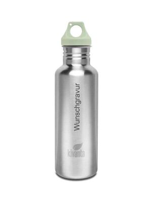 Kivanta 750 ml Trinkflasche inkl. Loop-Cap und Wunschgravur / 15 Schriftarten