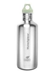 Kivanta 1200 ml Trinkflasche inkl. Loop Cap und Wunschgravur / 15 Schriftarten