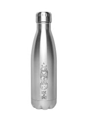 Kivanta 500 ml solierte Edelstahlflasche - LOVE SPACE / Astronaut