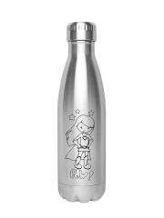 Kivanta 500 ml solierte Edelstahlflasche / Superheldin