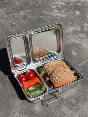 LunchBuddy Lunchbox Duo mit zwei F&auml;chern mit Gratiszugabe