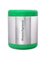 LunchBuddy Edelstahl Isolierbehälter 700 ml - Grün - mit Wunschgravur