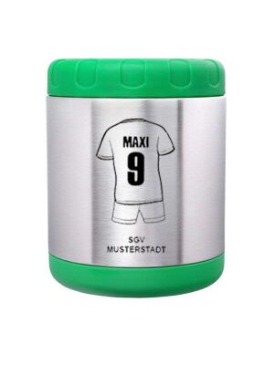 LunchBuddy Isolierbehälter 700 ml / Grün - Fußballtrikot inkl Wunschgravur