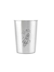 LunchBuddy Edelstahl Trinkbecher 300 ml | LOVE SPACE (Rakete)
