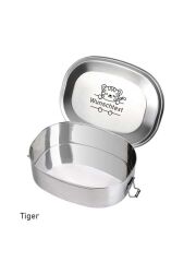 Kivanta Brotdose XL aus Edelstahl | Tiere + extra neutraler Deckel (13 Variationen)