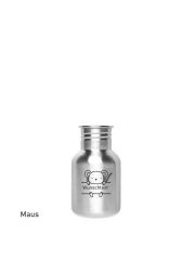 Kivanta 350 ml Edelstahl Trinkflasche (ohne Deckel) | Tiere inkl. Personalisierung (13 Variationen)