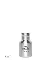 Kivanta 350 ml Edelstahl Trinkflasche (ohne Deckel) - Tiere mit Personalisierung (12 Variationen)