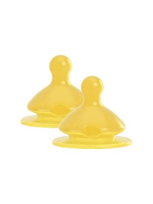 Nip - Weithalstrinksauger "Cherry Green" (Latex) / 2er Pack - Saugloch S