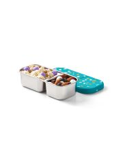 PlanetBox Edelstahl-Snackdose Day Tripper | Lagoon Terrazzo