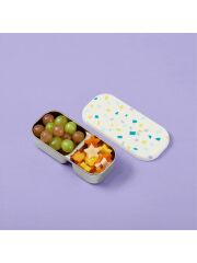 PlanetBox Edelstahl-Snackdose Day Tripper | Lagoon Terrazzo