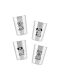 LunchBuddy Edelstahl Becher 300 ml 4er Set 1 - Hund