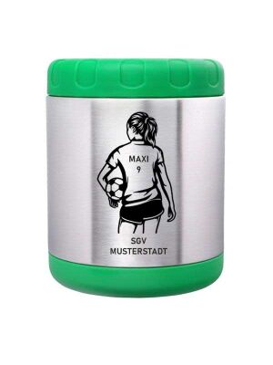 LunchBuddy Isolierbehälter 700 ml / Grün - Fußballtrikot inkl Wunschgravur