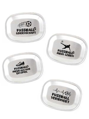 Edelstahl Deckel für Kivanta Lunchbox XL - 4er Set "Fußball"