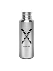 Kivanta 750 ml Edelstahl Trinkflasche (ohne Deckel) | Ski inkl. Personalisierung (2 Variationen)
