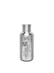 Kivanta 500 ml Edelstahl Trinkflasche (ohne Deckel) | LOVE SPORTS (Fußball)