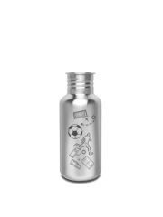 Kivanta 500 ml Edelstahl Trinkflasche (ohne Deckel) | LOVE SPORTS (Fußball)