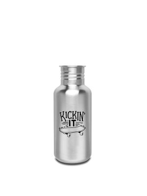 Kivanta 500 ml Edelstahl Trinkflasche (ohne Deckel) | Skateboard II