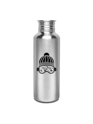 Kivanta 750 ml Edelstahl Trinkflasche (ohne Deckel) | Ski (2 Variationen)