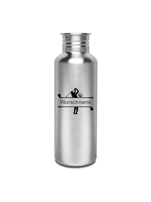 Kivanta 750 ml Edelstahl Trinkflasche (ohne Deckel) | Golf inkl. Personalisierung (3 Variationen)