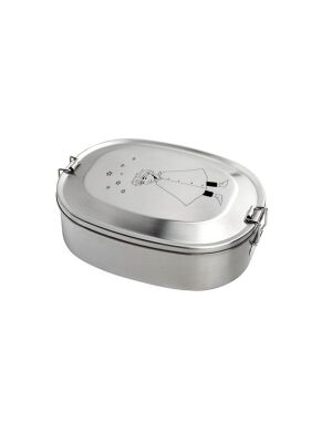 Kivanta Brotdose XL aus Edelstahl | Vampir I + extra neutraler Deckel (personalisierbar)