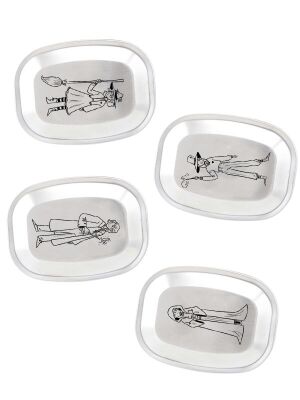 Edelstahl Deckel für Kivanta Lunchbox XL - 4er Set "Hexe"
