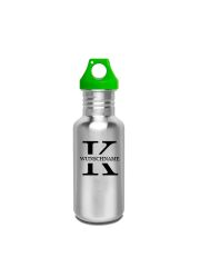 Kivanta 500 ml Trinkflasche inkl. Loop-Cap und Wunschgravur / Monogramm "Klassik"