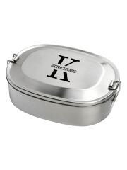 Edelstahl Deckel für Kivanta Lunchbox XL - Monogramm "Klassik"