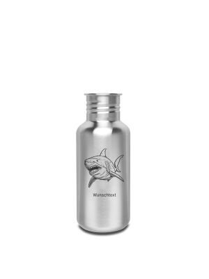 Kivanta 500 ml Edelstahlflasche "Hai" (ohne...