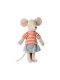 Maileg Big Sister / Big Brother Mouse - große Schwester (Ringelshirt & Rock)