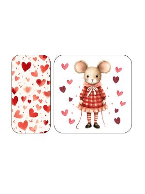 LunchBuddy Magnete für Brotdose Duo - Valentin (Maus)