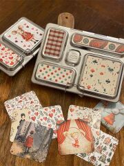 LunchBuddy Add-Ons Magnetset f&uuml;r LunchBuddy Duo &amp; 5 Stars / 4teilig - rot / wei&szlig; / gr&uuml;n (1)