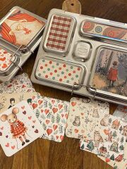 LunchBuddy Add-Ons Magnetset f&uuml;r LunchBuddy Duo &amp; 5 Stars / 4teilig - rot / wei&szlig; / gr&uuml;n (1)
