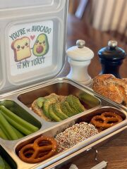 LunchBuddy Lunchbox &quot;Bento Five&quot; - Herzen (mit Personalisierung)
