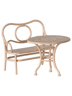Maileg Bank- und Tischgarnitur "Café Set" - pale pink