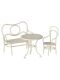 Maileg Bank-, Tisch- und Stuhlgarnitur "Café Set" - off white